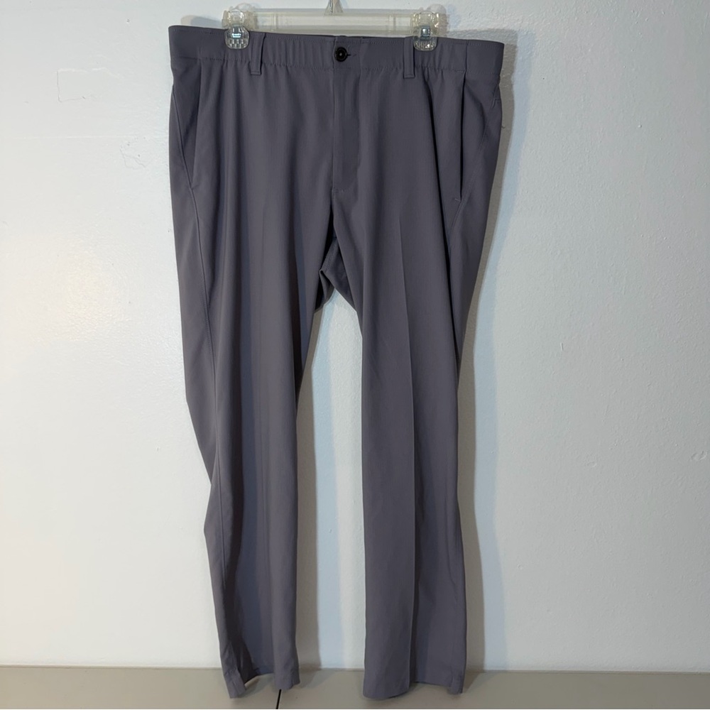 Under Armour Golf Dress Pants 36x30 Gray Performance Stretch Business Casual